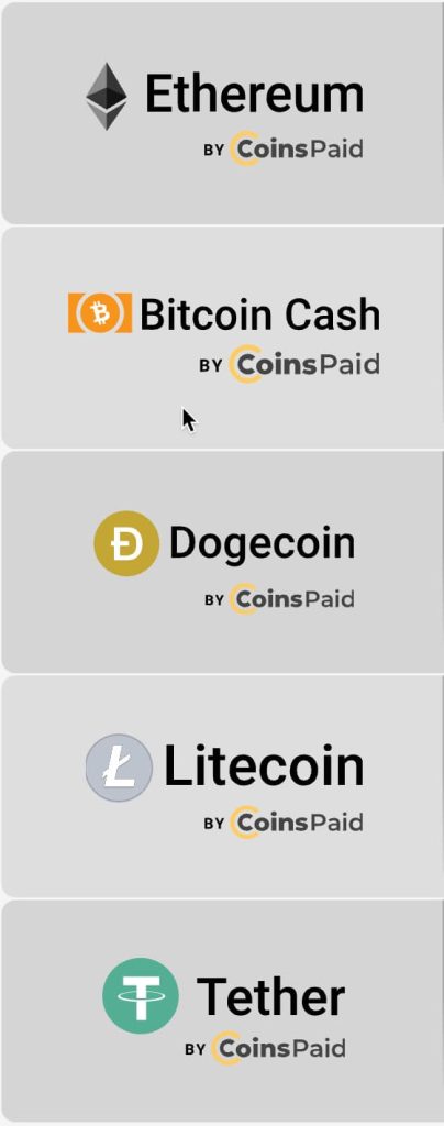 Withdraw and payments metods PlayAmo Casino